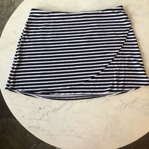 Loft- Navy Striped Skirt- Size 22